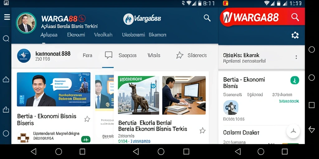 Antarmuka pengguna WARGA88 menampilkan berita ekonomi dengan jelas dan menarik.
